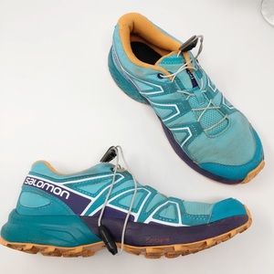 Salomon Speedcross JR Blue Size 2 for Girls